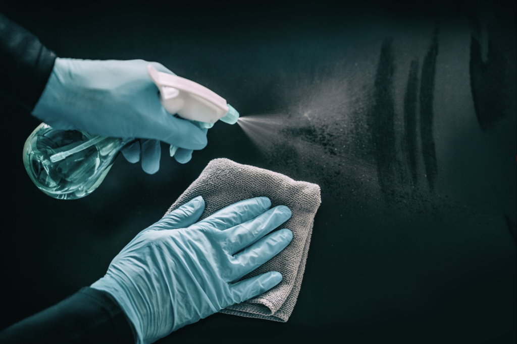 GBL veilig gebruiken met beschermende middelen in een industriële werkplaats